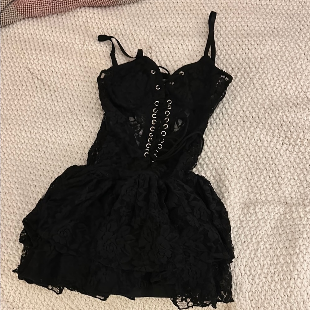 Fashion Nova Black Lace Dress